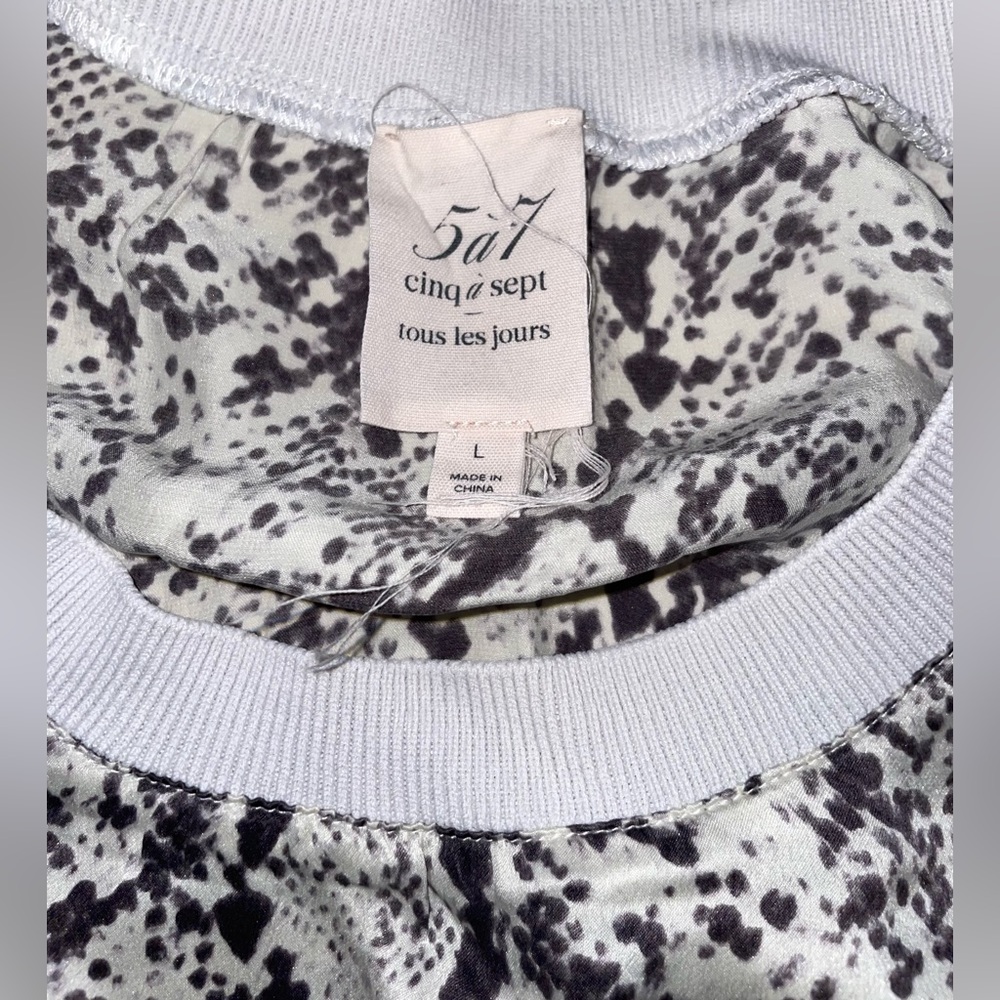 Cinq A Sept Revolve Python Print Silk Tank Top Bl… - image 6